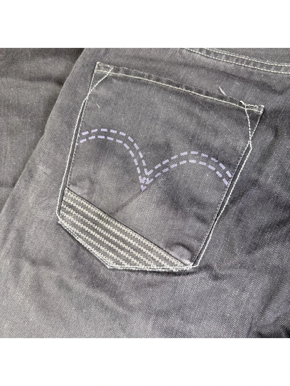 Levi's 6500 Jeans Mens 38x30 Black Loose Straight Relaxed Fit Denim Pockets